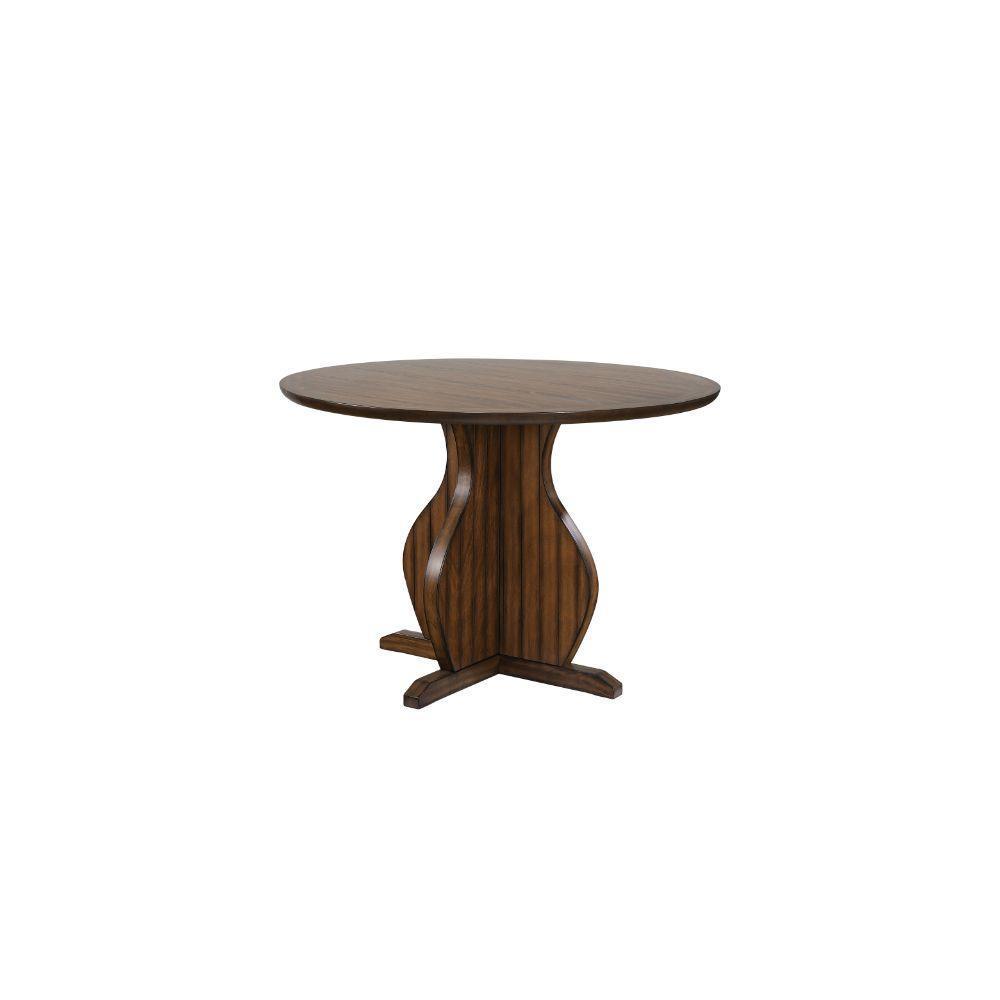 ACME Maurice Counter Height Table, Oak FredCo