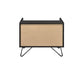 ACME Melkree Accent Table, Oak & Black Finish FredCo