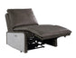 ACME Metier Power Motion Recliner, Gray Top Grain Leather & Aluminum FredCo