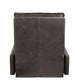 ACME Metier Power Motion Recliner, Gray Top Grain Leather & Aluminum FredCo