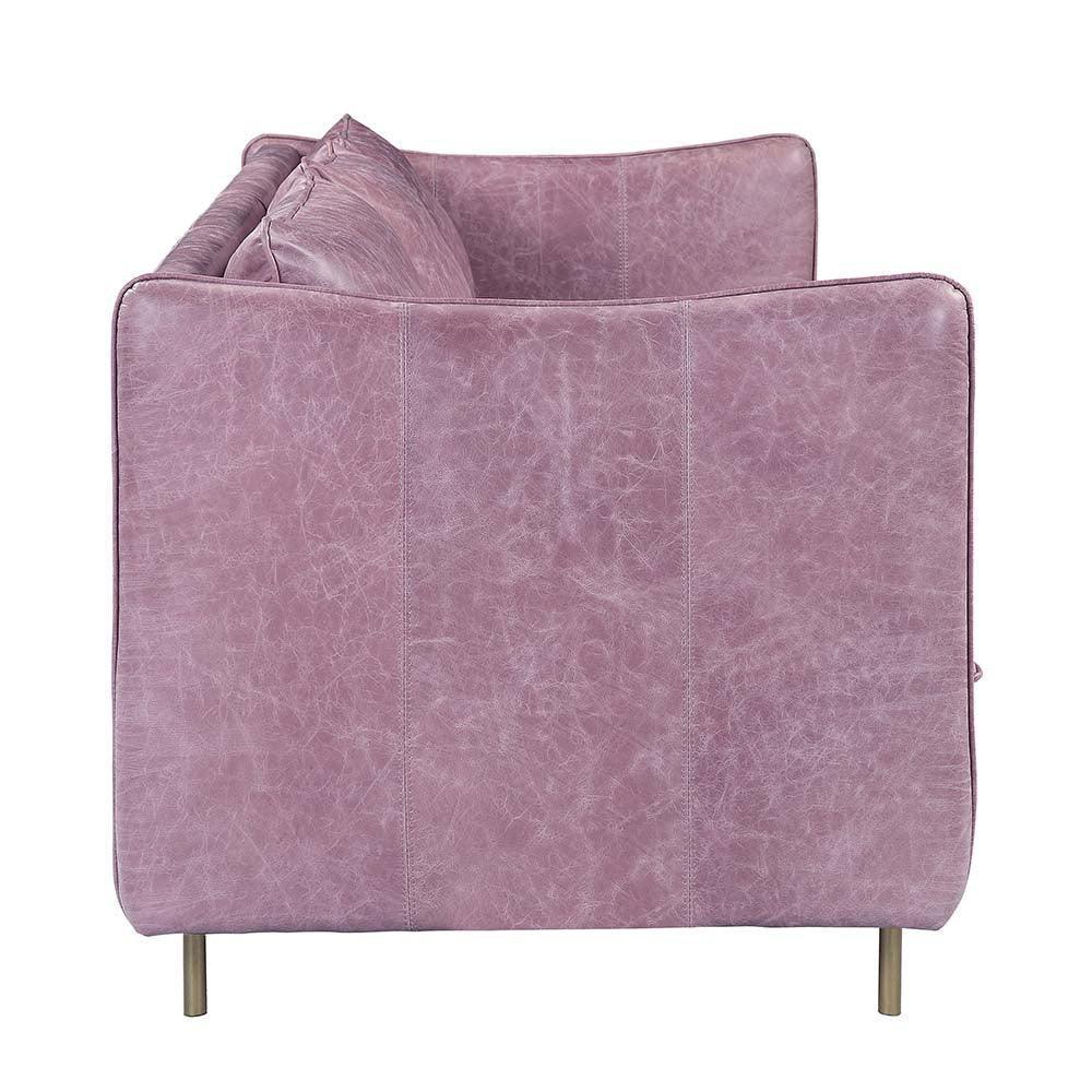 ACME Metis Sofa, Wisteria Grain Leather FredCo