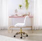 ACME Midriaks Writing Desk, Pink & Gold Finish FredCo