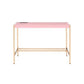 ACME Midriaks Writing Desk, Pink & Gold Finish FredCo