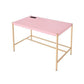 ACME Midriaks Writing Desk, Pink & Gold Finish FredCo