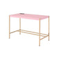 ACME Midriaks Writing Desk, Pink & Gold Finish FredCo
