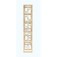ACME Milavera Bookshelf, Clear Glass & Gold 92470 FredCo