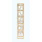 ACME Milavera Bookshelf, Clear Glass & Gold 92470 FredCo