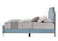 ACME Milla Queen Bed, Light Blue Velvet FredCo