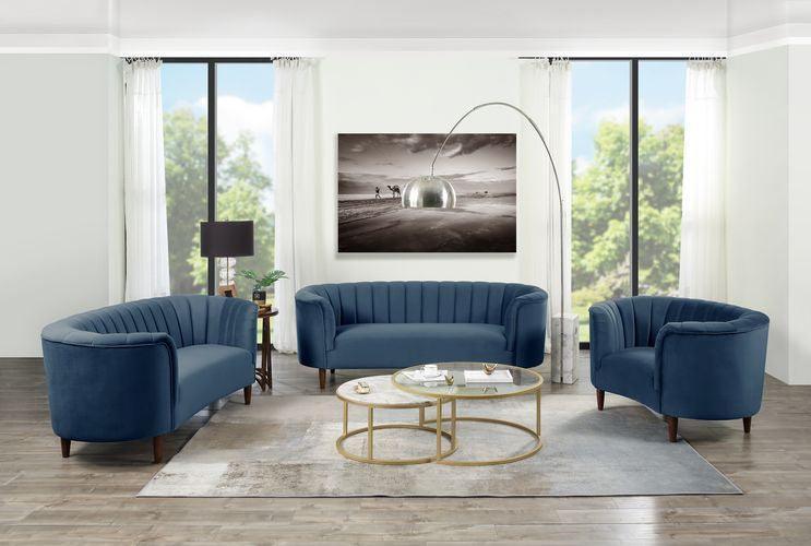 ACME Millephri Chair, Blue Velvet FredCo