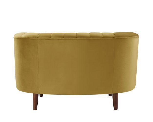 ACME Millephri Chair, Olive Yellow Velvet FredCo