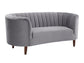 ACME Millephri Loveseat , Gray Velvet FredCo