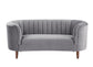 ACME Millephri Loveseat , Gray Velvet FredCo