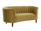 ACME Millephri Loveseat , Olive Yellow Velvet FredCo