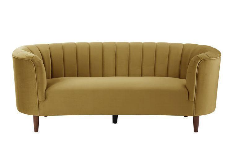 ACME Millephri Sofa , Olive Yellow Velvet FredCo