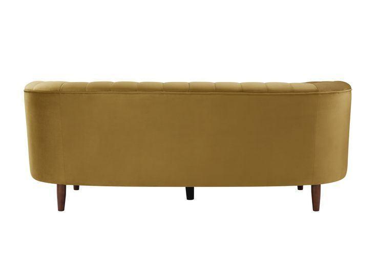 ACME Millephri Sofa , Olive Yellow Velvet FredCo