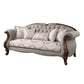 ACME Miyeon Sofa w/5 Pillows, Fabric & Cherry FredCo
