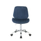 ACME Muata Office Chair, Twilight Blue Velvet & Chrome FredCo