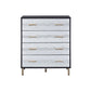 ACME Myles Chest, Black, Silver & Gold Finish FredCo