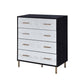 ACME Myles Chest, Black, Silver & Gold Finish FredCo