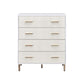 ACME Myles Chest, White, Champagne & Gold Finish FredCo