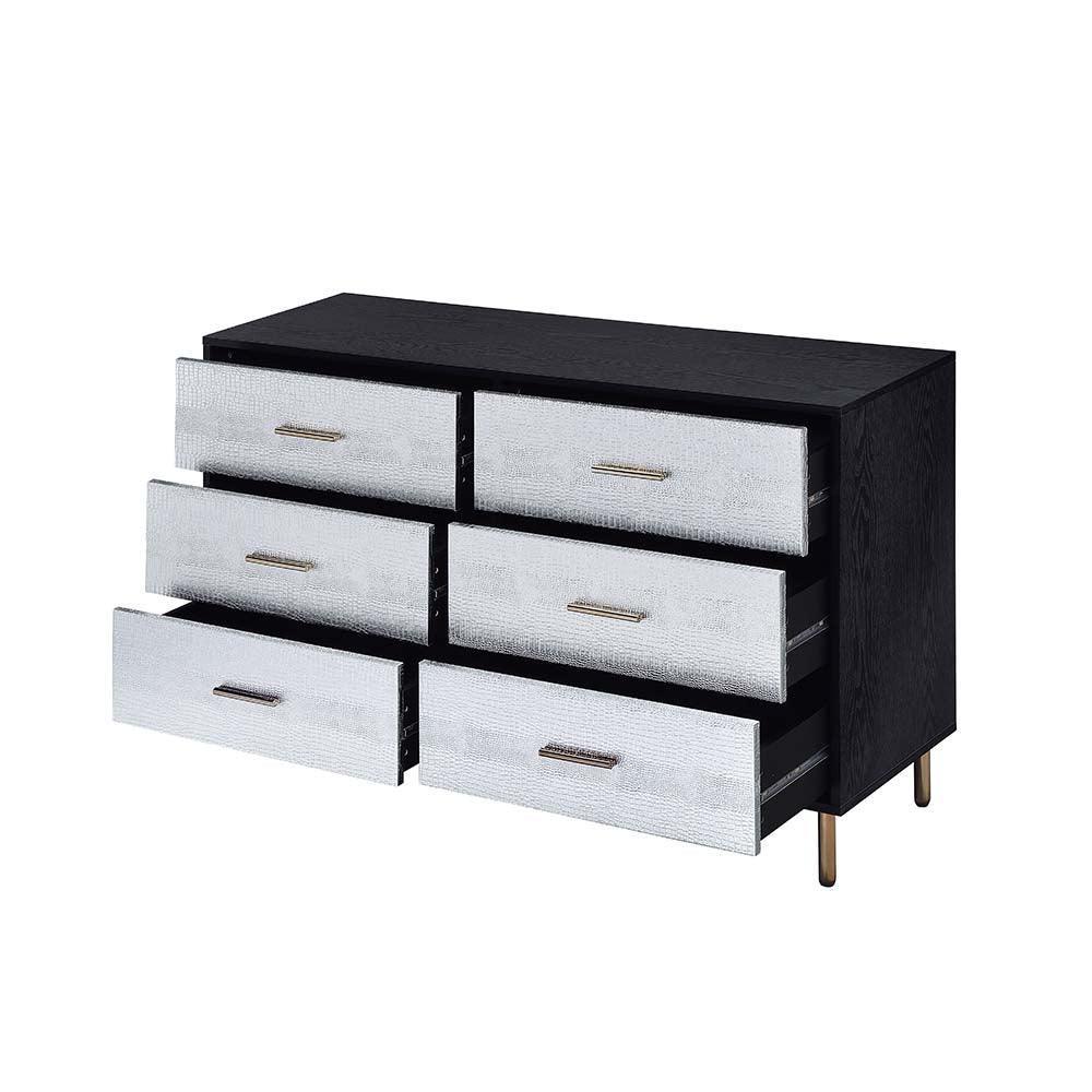 ACME Myles Dresser, Black, Silver & Gold Finish FredCo
