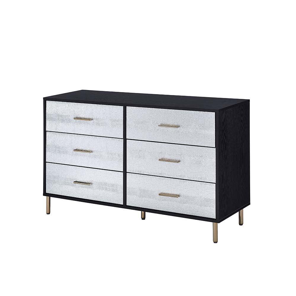 ACME Myles Dresser, Black, Silver & Gold Finish FredCo
