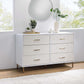 ACME Myles Dresser, White, Champagne & Gold Finish FredCo