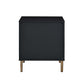 ACME Myles Nightstand, Black, Silver & Gold Finish FredCo
