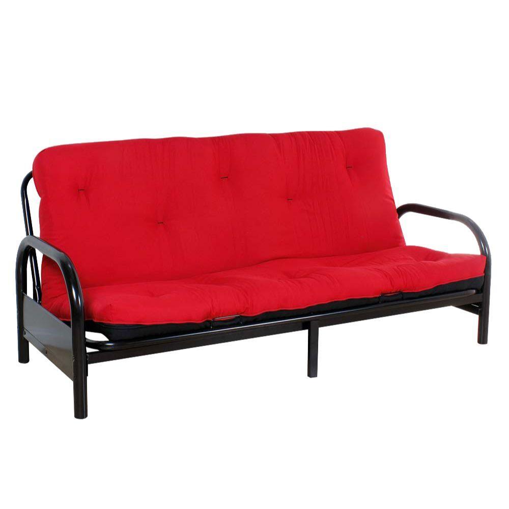 ACME Nabila Queen Futon Mattress, 8"H, Red FredCo