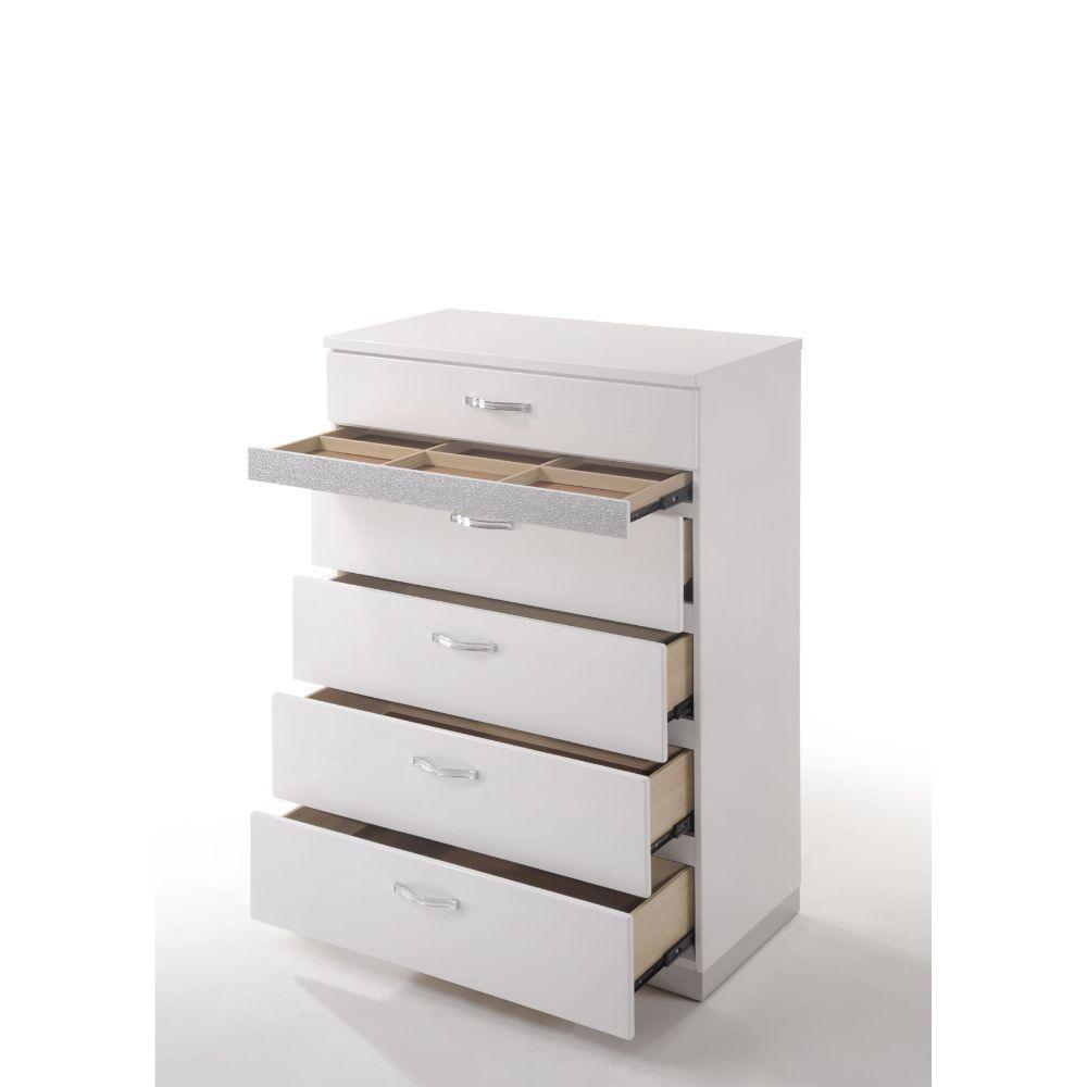 ACME Naima II Chest, White (High Gloss) FredCo