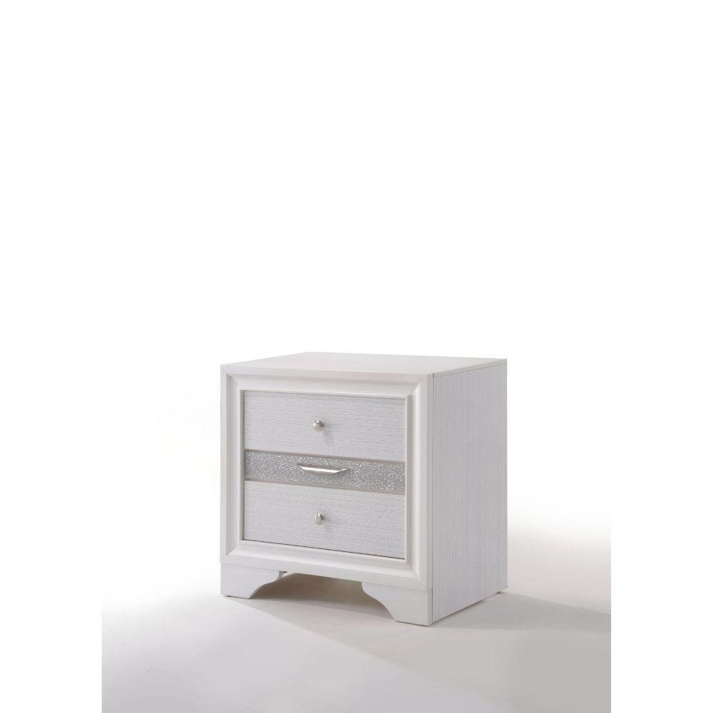 ACME Naima Nightstand, White FredCo