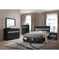 ACME Naima Queen Bed w/Storage, Black 25900Q FredCo