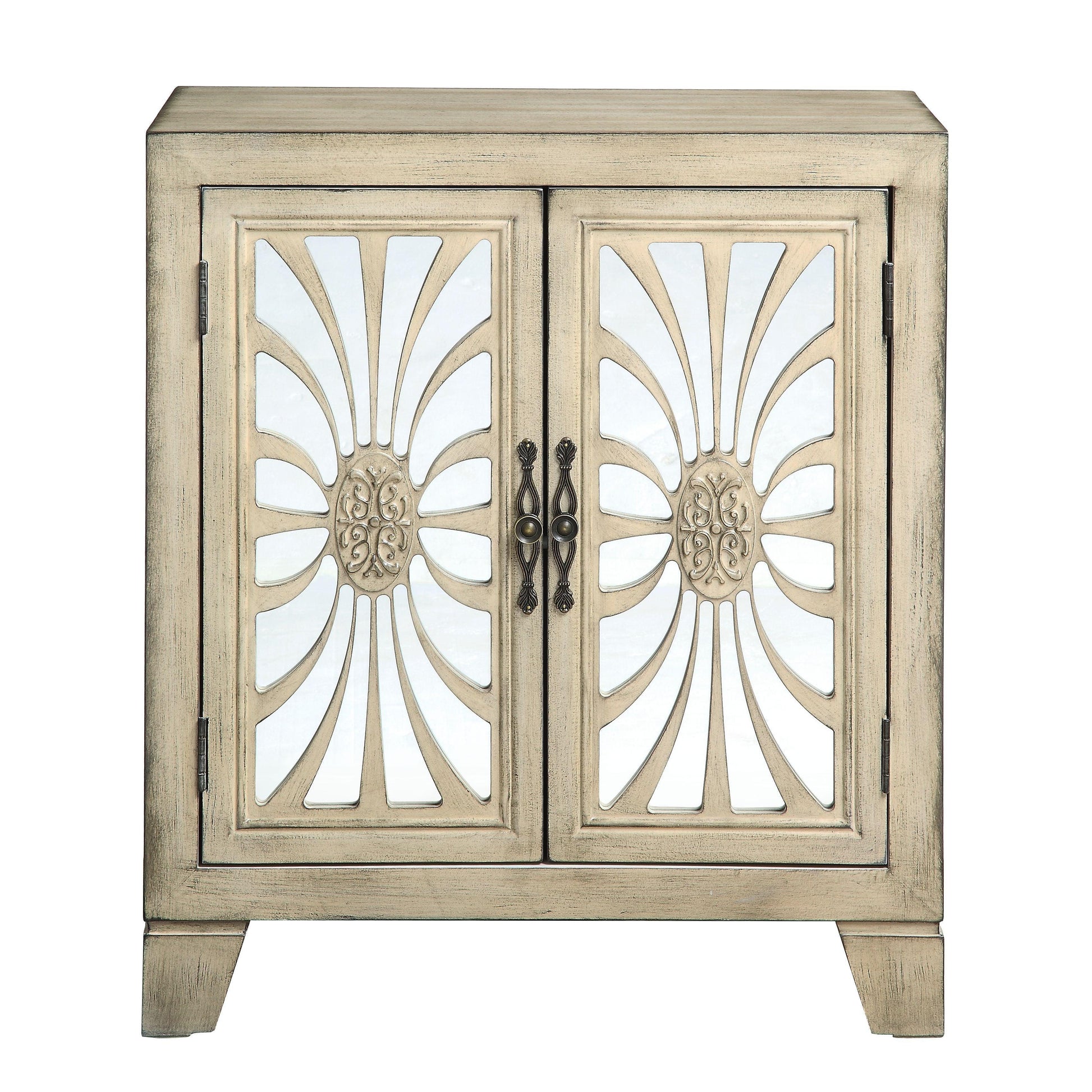 ACME Nalani Console Table, Antique White FredCo