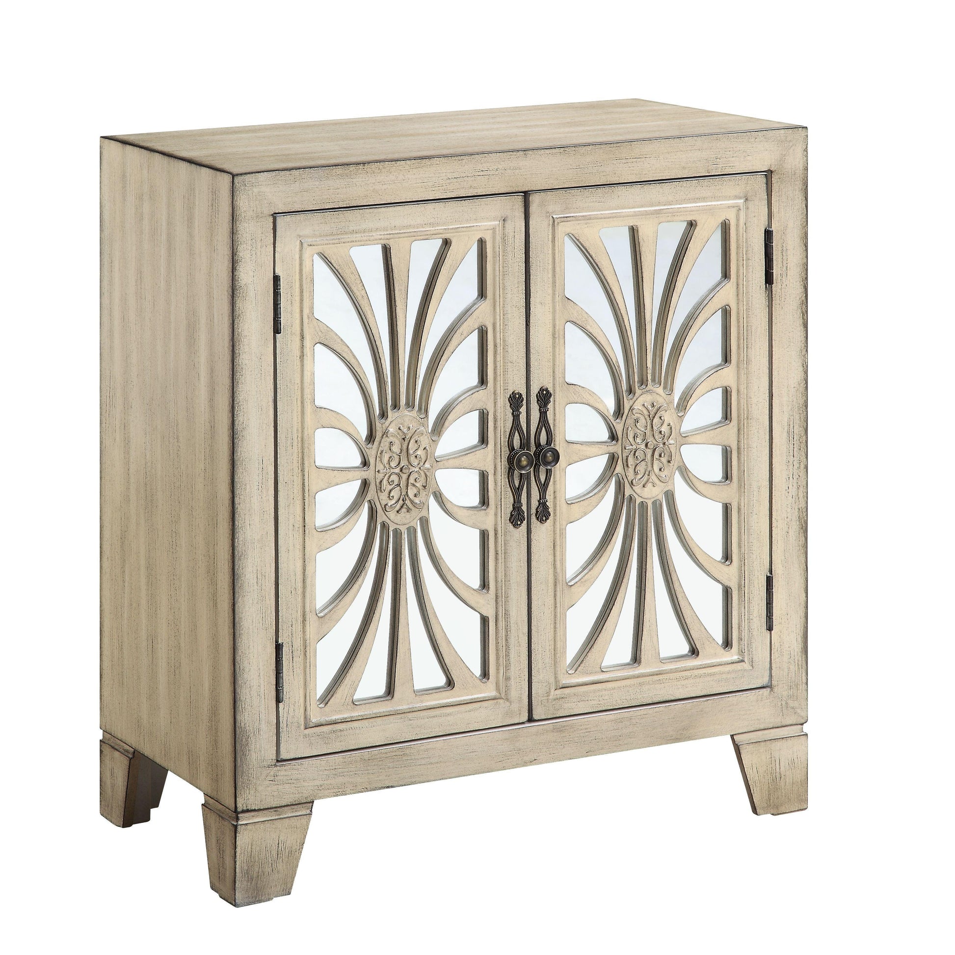 ACME Nalani Console Table, Antique White FredCo