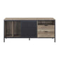 ACME Nantan TV Stand, Rustic Oak & Black Finish FredCo