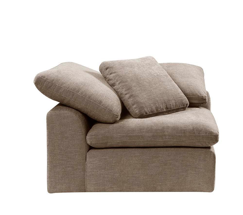 ACME Naveen Modular - Wedge w/1 Pillow, Beige Linen FredCo