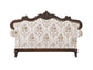 ACME Nayla Loveseat w/3 Pillows, Pattern Fabric & Walnut Finish FredCo