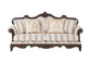 ACME Nayla Sofa w/4 Pillows, Pattern Fabric & Walnut Finish FredCo