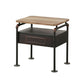 ACME Nicipolis Nightstand, Antique Oak & Sandy Gray FredCo