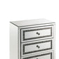 ACME Noor Cabinet, Mirrored & Faux Diamonds Inlay FredCo