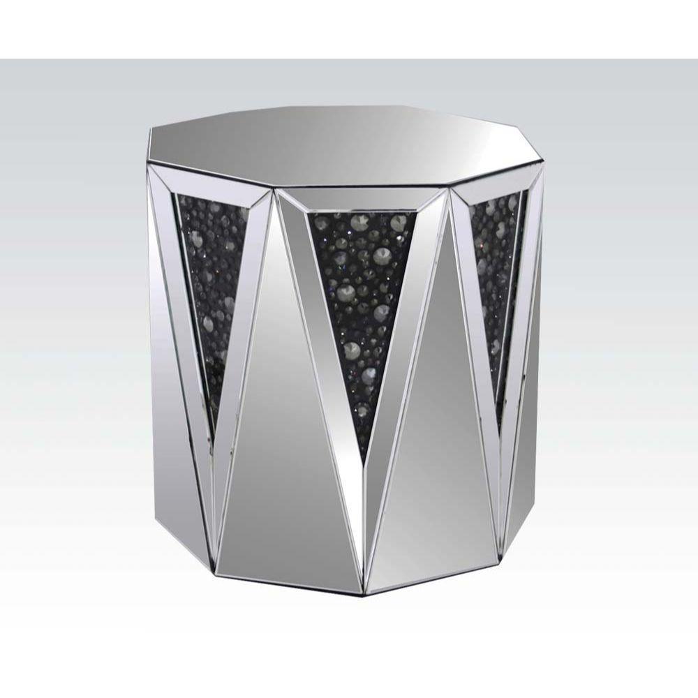 ACME Noor End Table, Mirrored FredCo