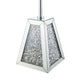 ACME Noralie Accent Table, Mirrored & Faux Diamonds FredCo