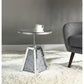 ACME Noralie Accent Table, Mirrored & Faux Diamonds FredCo
