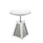 ACME Noralie Accent Table, Mirrored & Faux Diamonds FredCo