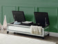 ACME Noralie Bench + storage, Mirrored & Faux Diamonds FredCo