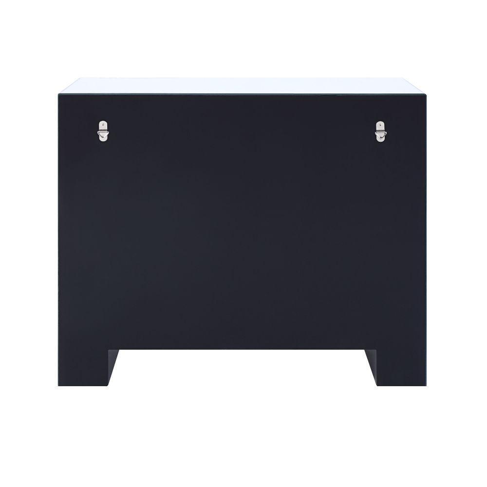 ACME Noralie Console Table, Mirrored & Faux Diamonds FredCo