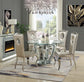 ACME Noralie Dining Table, Faux & Mirrored Diamond FredCo