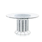 ACME Noralie Dining Table, Mirrored & Faux FredCo