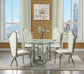 ACME Noralie Dining Table, Mirrored & Faux Diamond FredCo