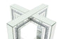 ACME Noralie Dining Table, Mirrored & Faux Diamond FredCo